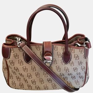 Dooney & Bourke Brown and Tan Satchel